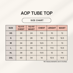 Aop Tube Top