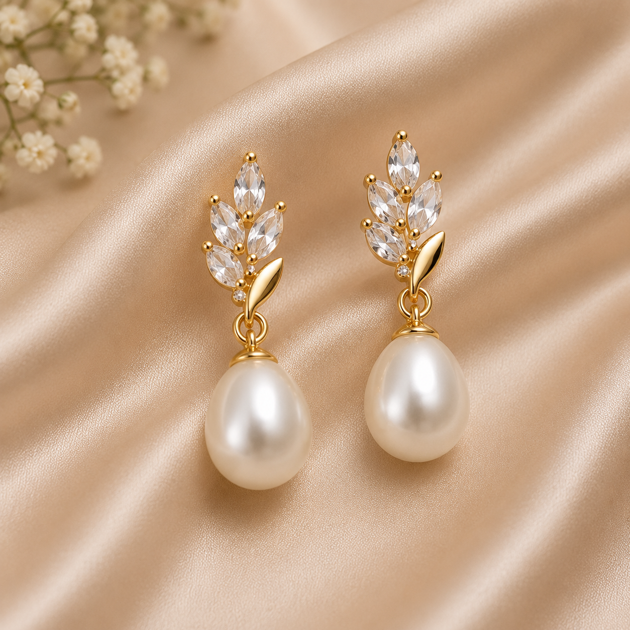 Celeste Pearl Drop Earrings